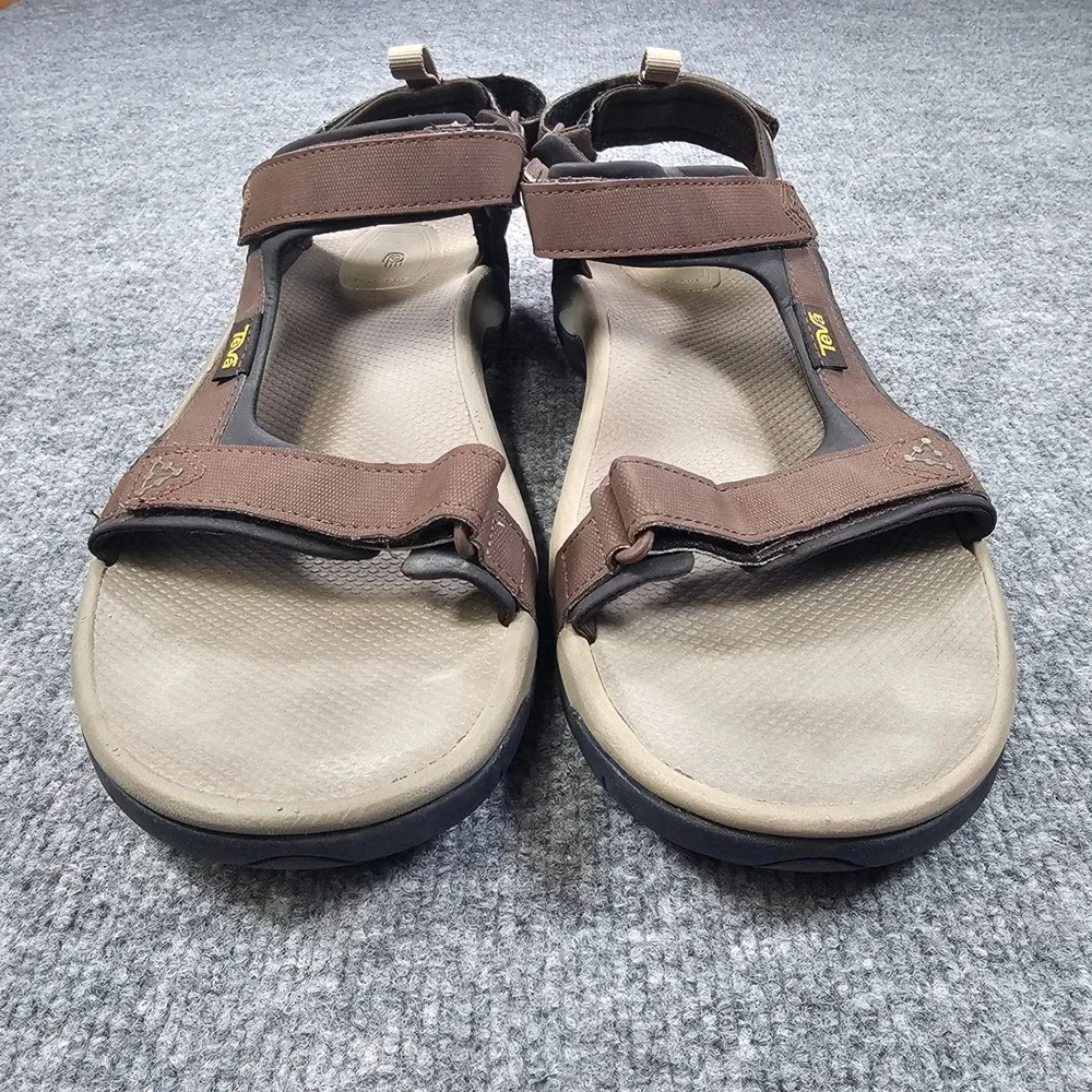 Teva Meacham Sandals Mens Size 13 Brown Hiking Water Shoes Adjustable 1110392